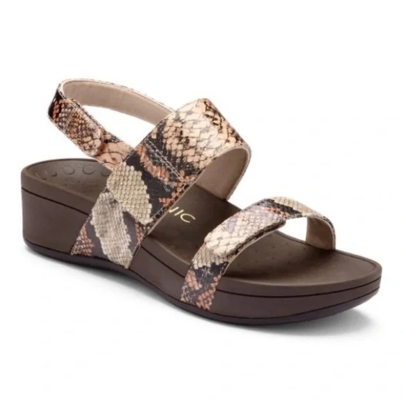Vionic Pacific Bolinas Snake Print Sandals, Women’s Size 6 - Picture 1 of 12